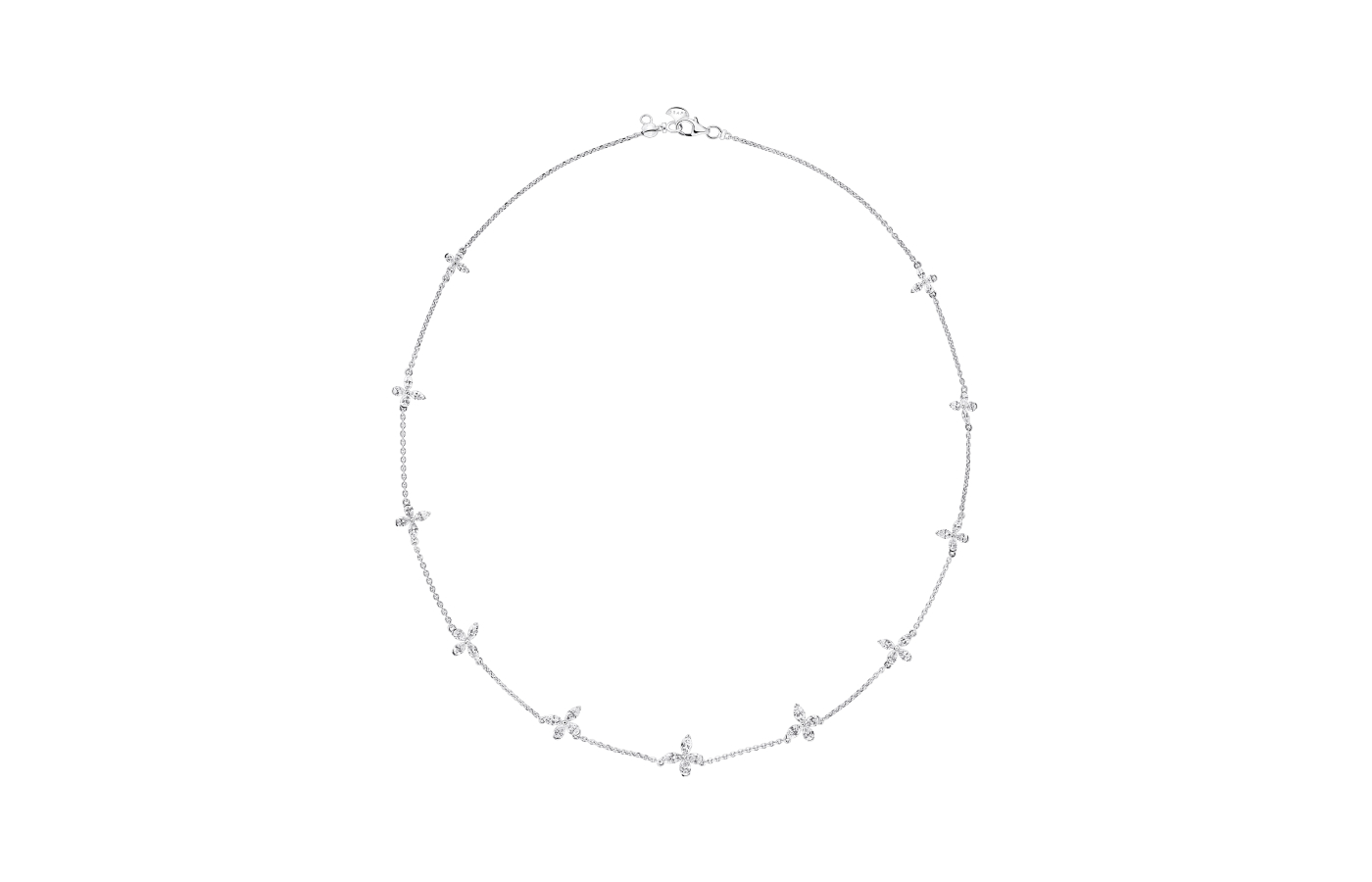  Graff Butterfly Pave Diamond necklace  in white gold and diamond from the Butterfly collection