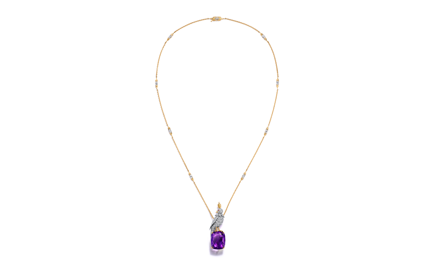  Tiffany & Co. One cushion-cut amethyst, 15-1