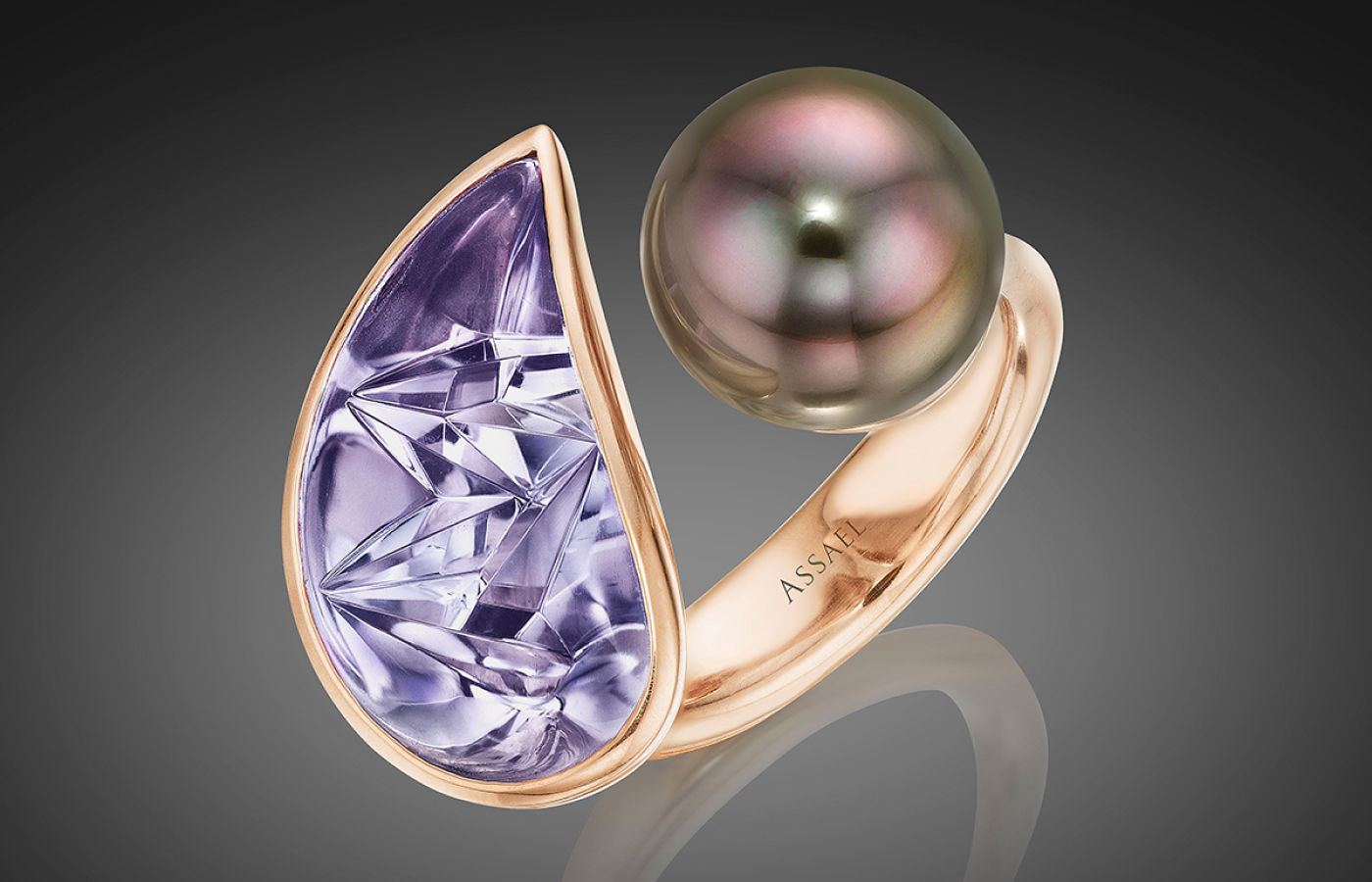 Assael amethysts ring