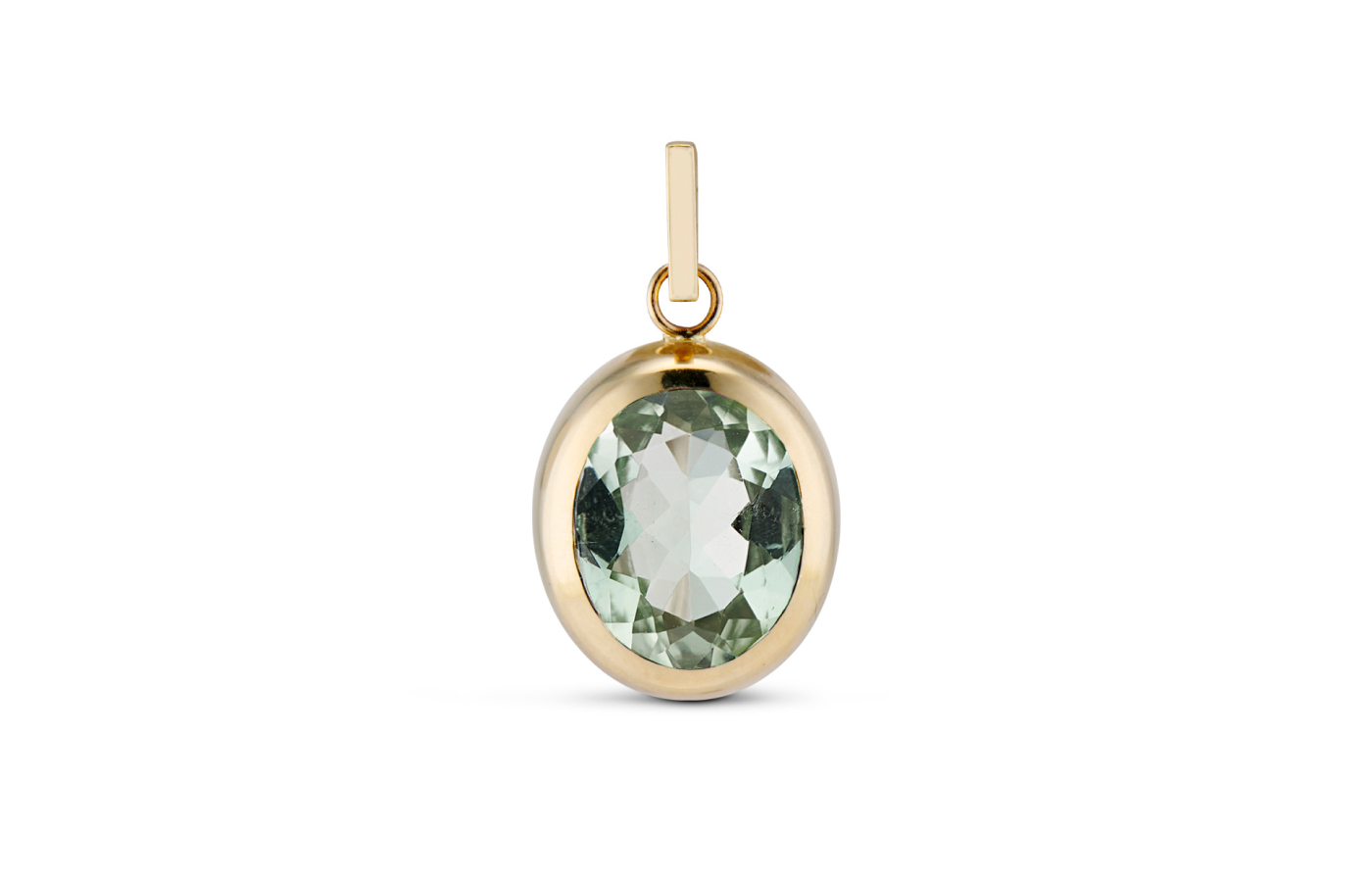  Ashley Zhang Green Amethyst Bubble Pendant
