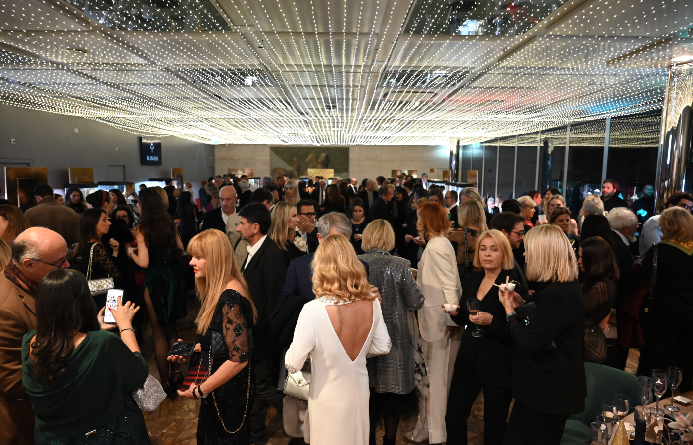  Guests attend a cocktail party at Luxury Lugano in November 2023 – the debut event hosted by The Unique Show 