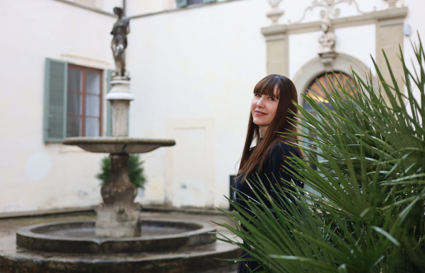 Katerina Perez visits FerriFirenze at Villa Corsi Salviati in the Tuscan countryside, north of Florence