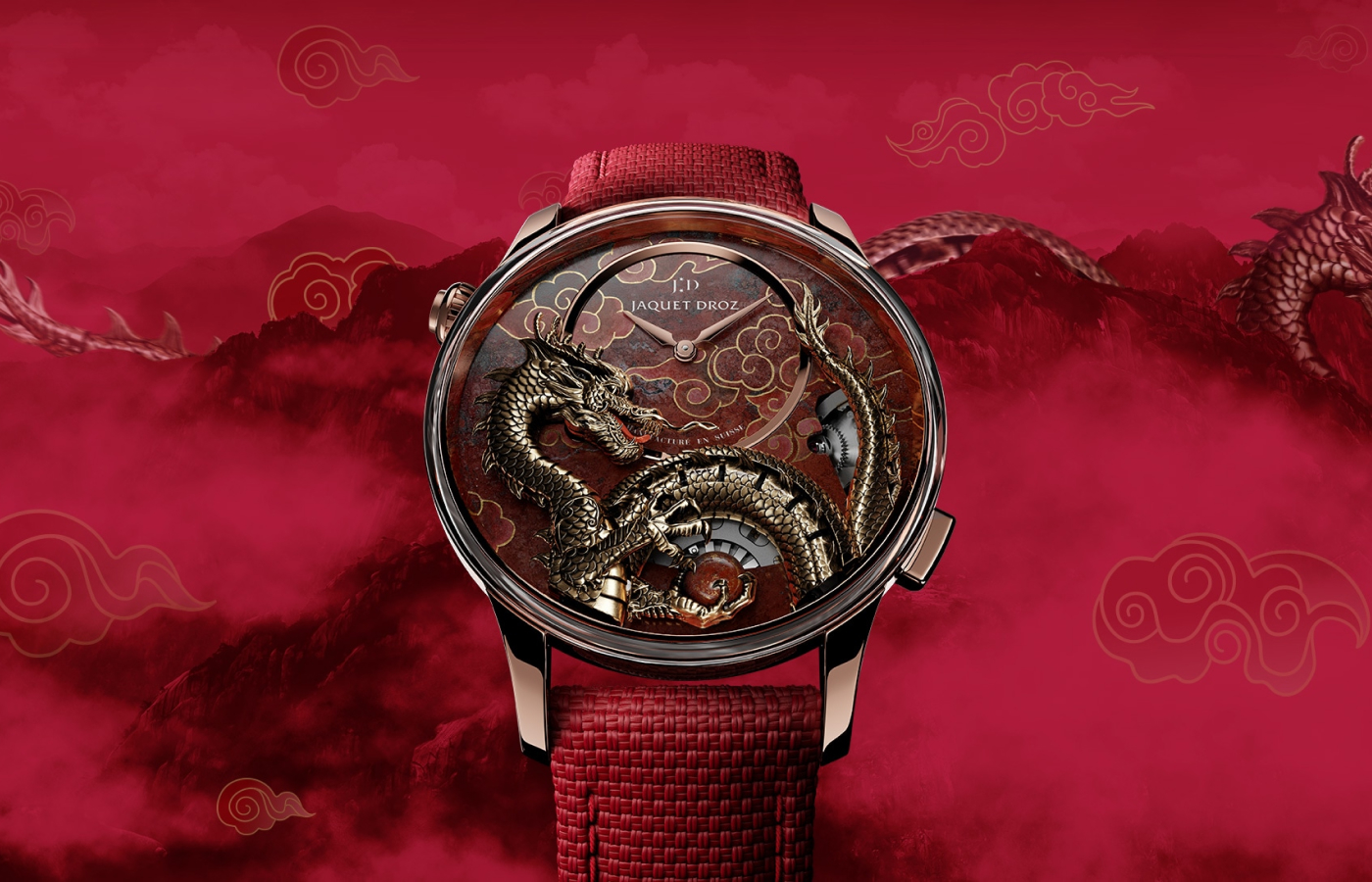 Jaquet Droz Imperial Dragon Automaton Red Gold watch