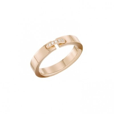 Кольцо Шоме из розового золота с бриллиантами, коллекция Льян