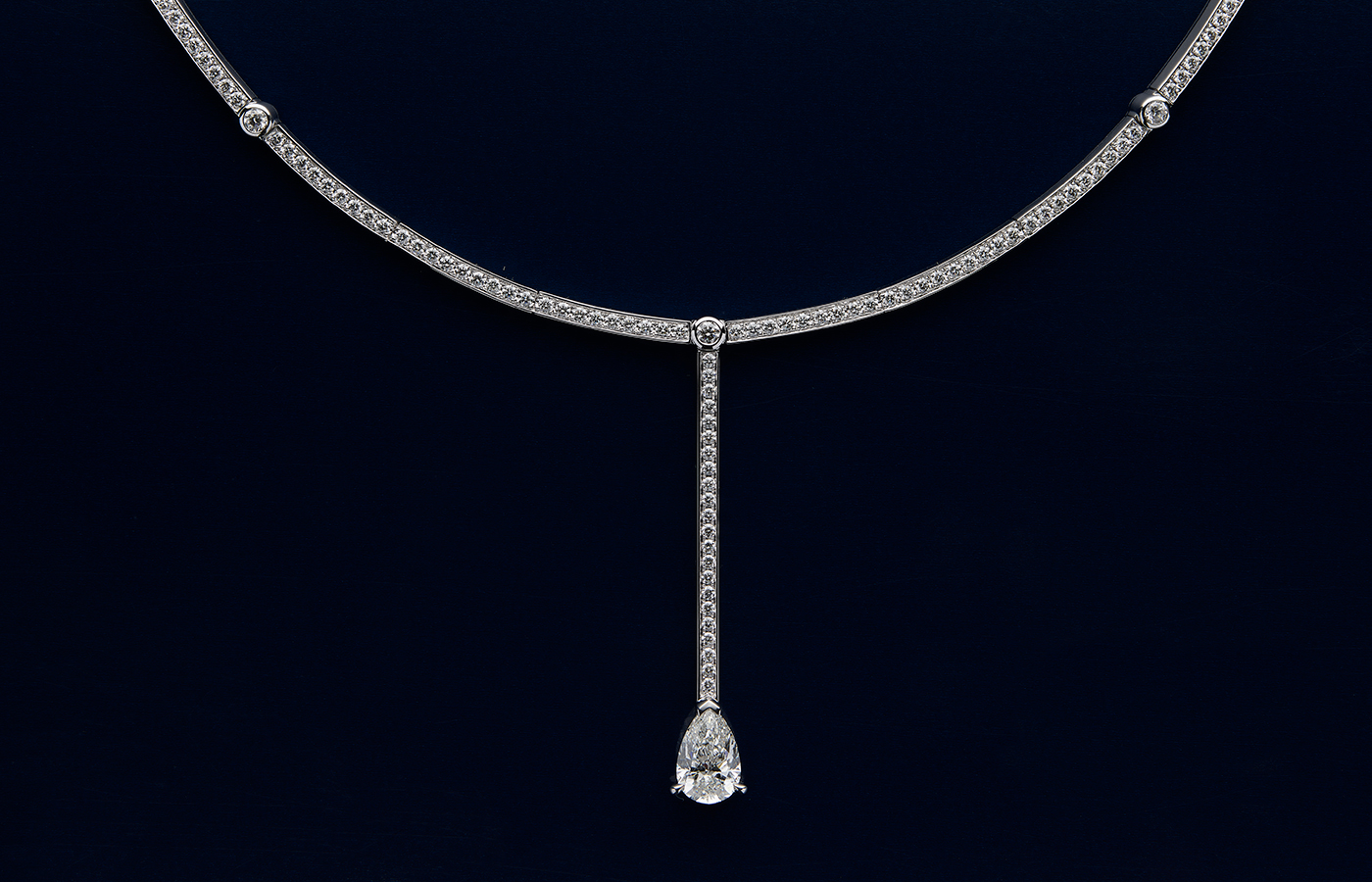 Repossi Serti Sur Vide tie necklace from the 10 Year Anniversary collection