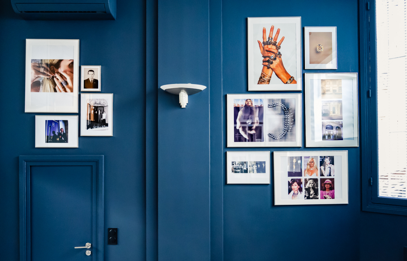 Inspirational wall in the Repossi apartement on Place Vendôme