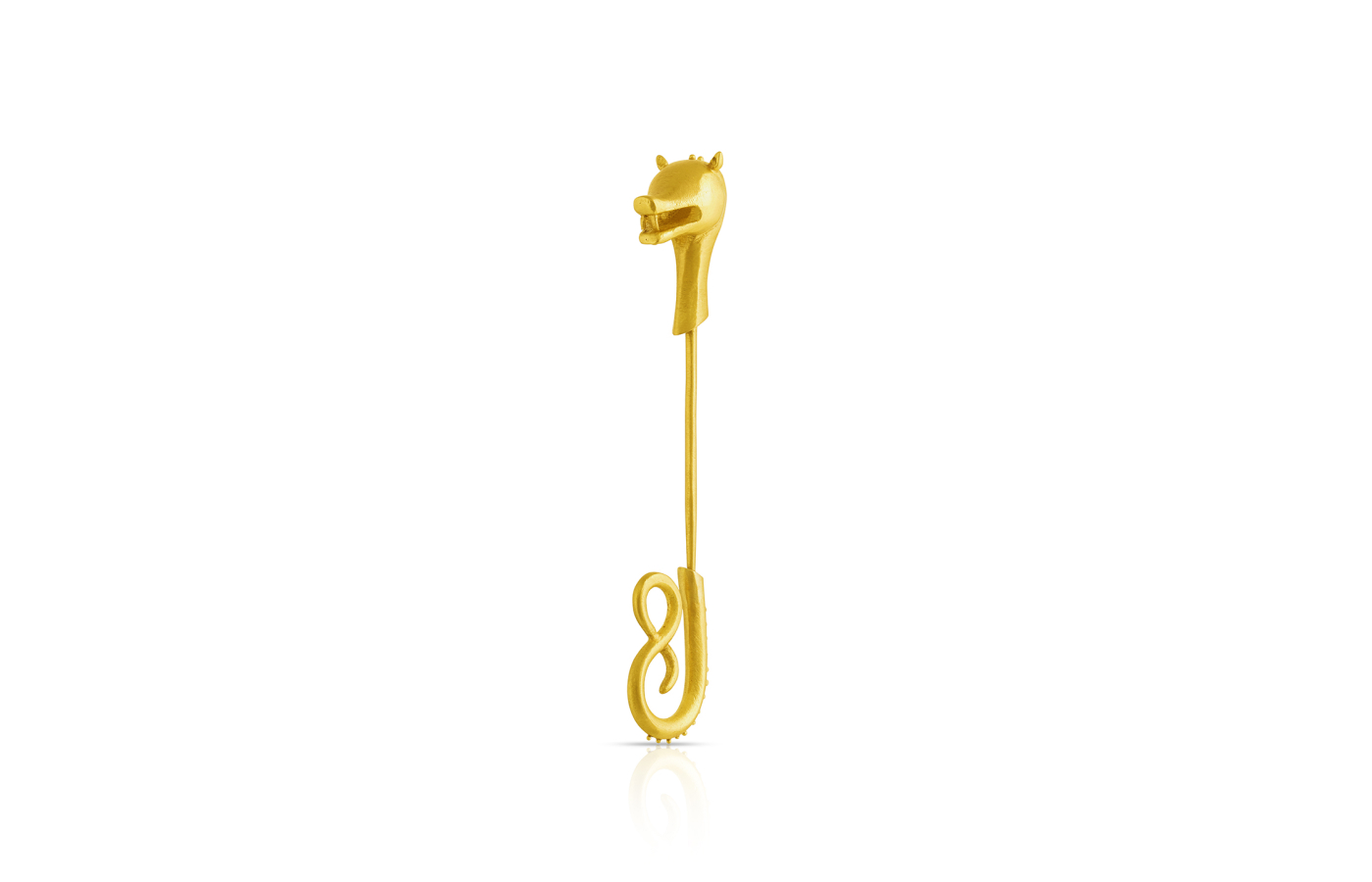  A closer look at the dragon jabot pin that can be removed from the Viking Longship by Loren Nicole and goldsmith Loren Teetelli
