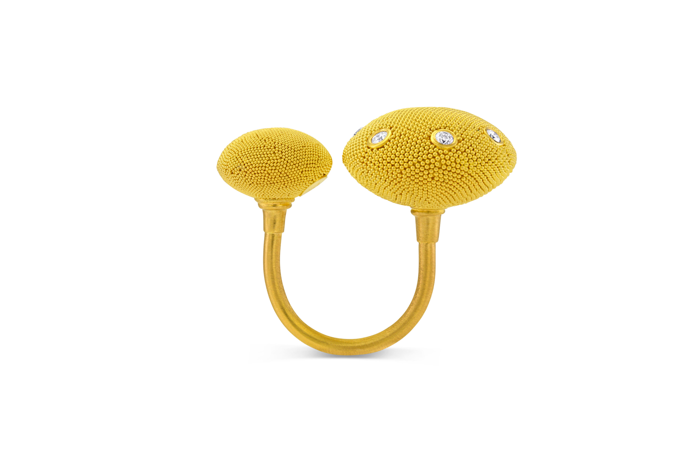  Viking Cushion ring by Loren Nicole, which will make its TEFAF Maastricht debut with Simon Teakle Fine Jewelry & Objects