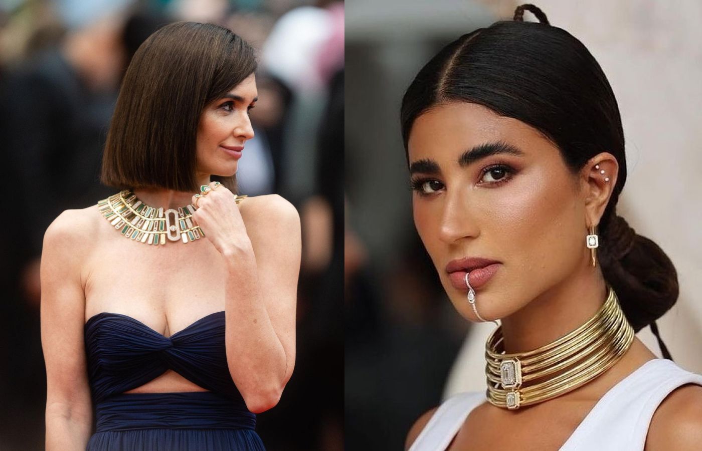  Paz Vega and Laila Abdallah in Messika high jewellery 