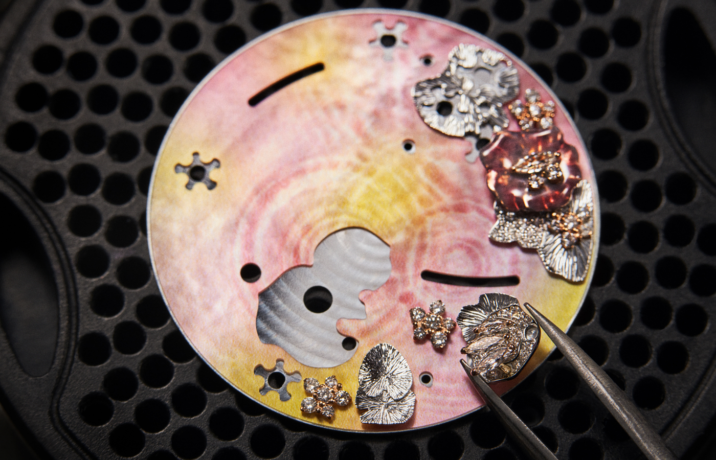  Making of the Dior Grand Soir Automate Miroir d’Eau watch dial