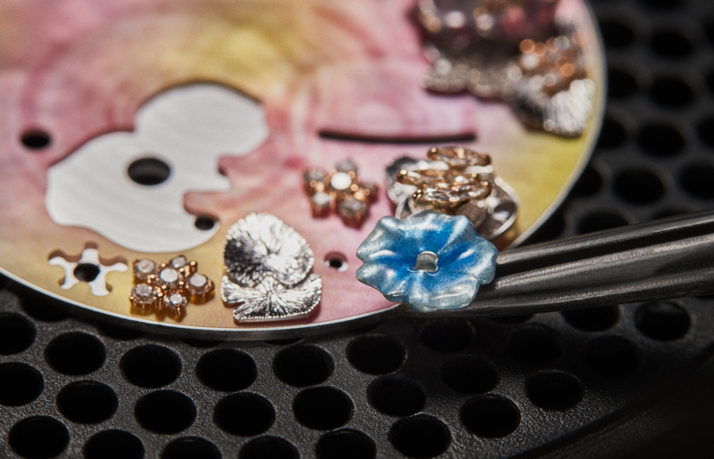  Making of the Dior Grand Soir Automate Miroir d’Eau watch dial