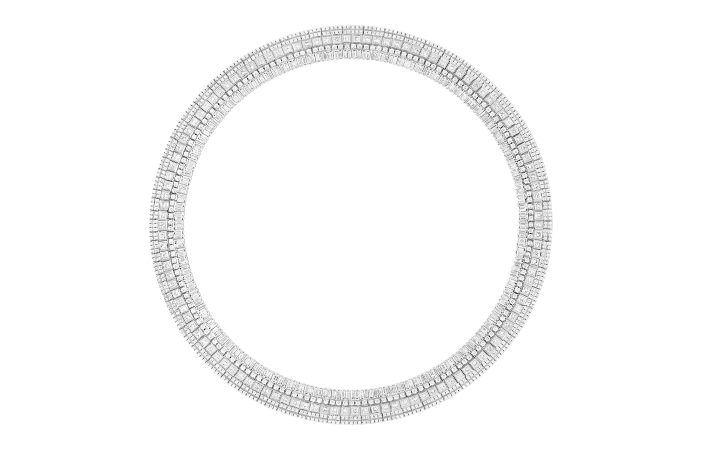 Quatre Radiant Edition necklace in white gold and diamond by Boucheron