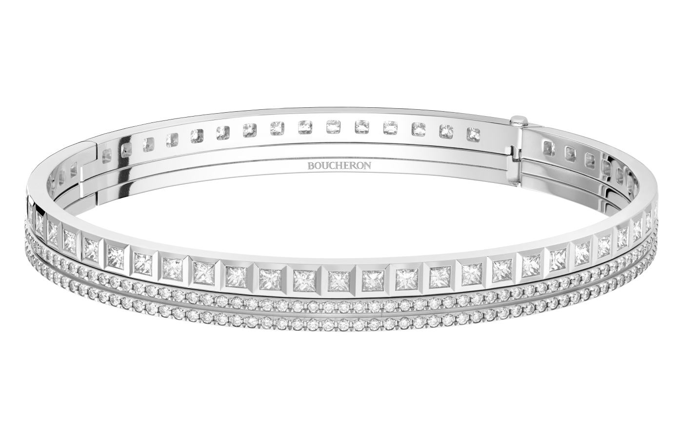  Quatre Radiant Editionbracelet in white gold and diamond by Boucheron