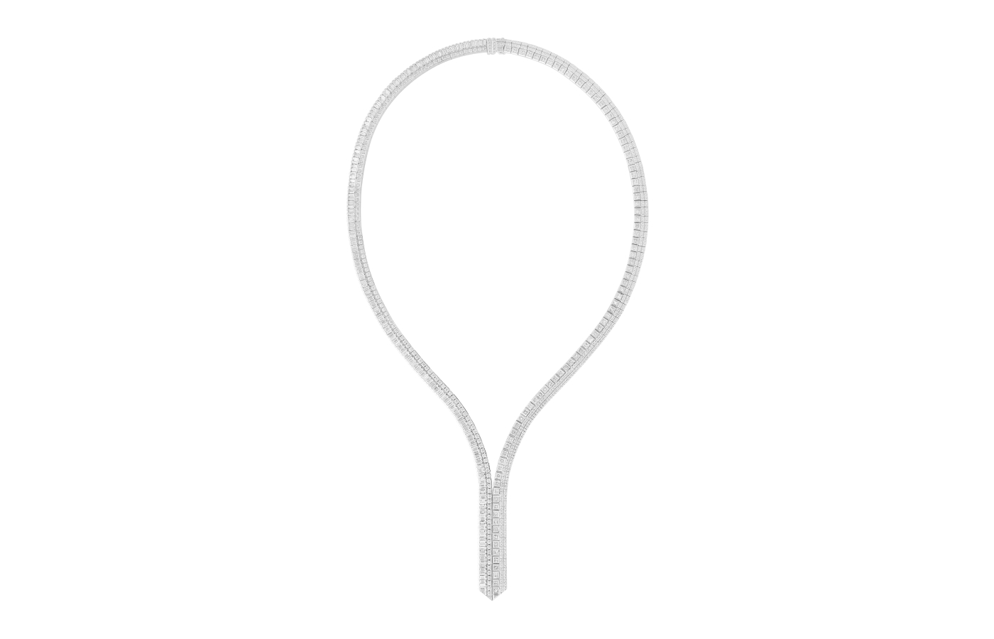  Quatre Radiant Edition Tie necklace in white gold and diamond by Boucheron