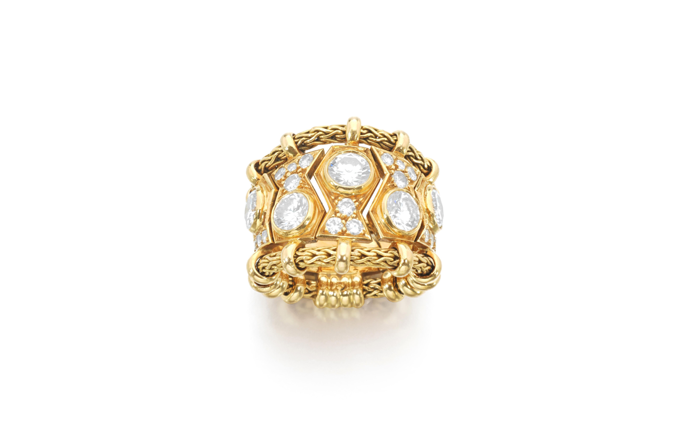  René Boivin 'Quatre corps' diamond ring, circa 1960 (estimate CHF 10,000-20,000), part of the Sotheby’s ‘Iconic Jewels: Her Sense of Style’ auction in May 2024