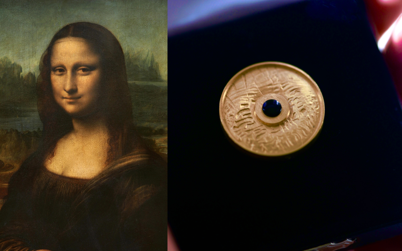 Leonardo da Vinci’s Mona Lisa is housed in the Louvre museum, which supplied WITR with high-resolution images to begin the process of capturing her iris print 