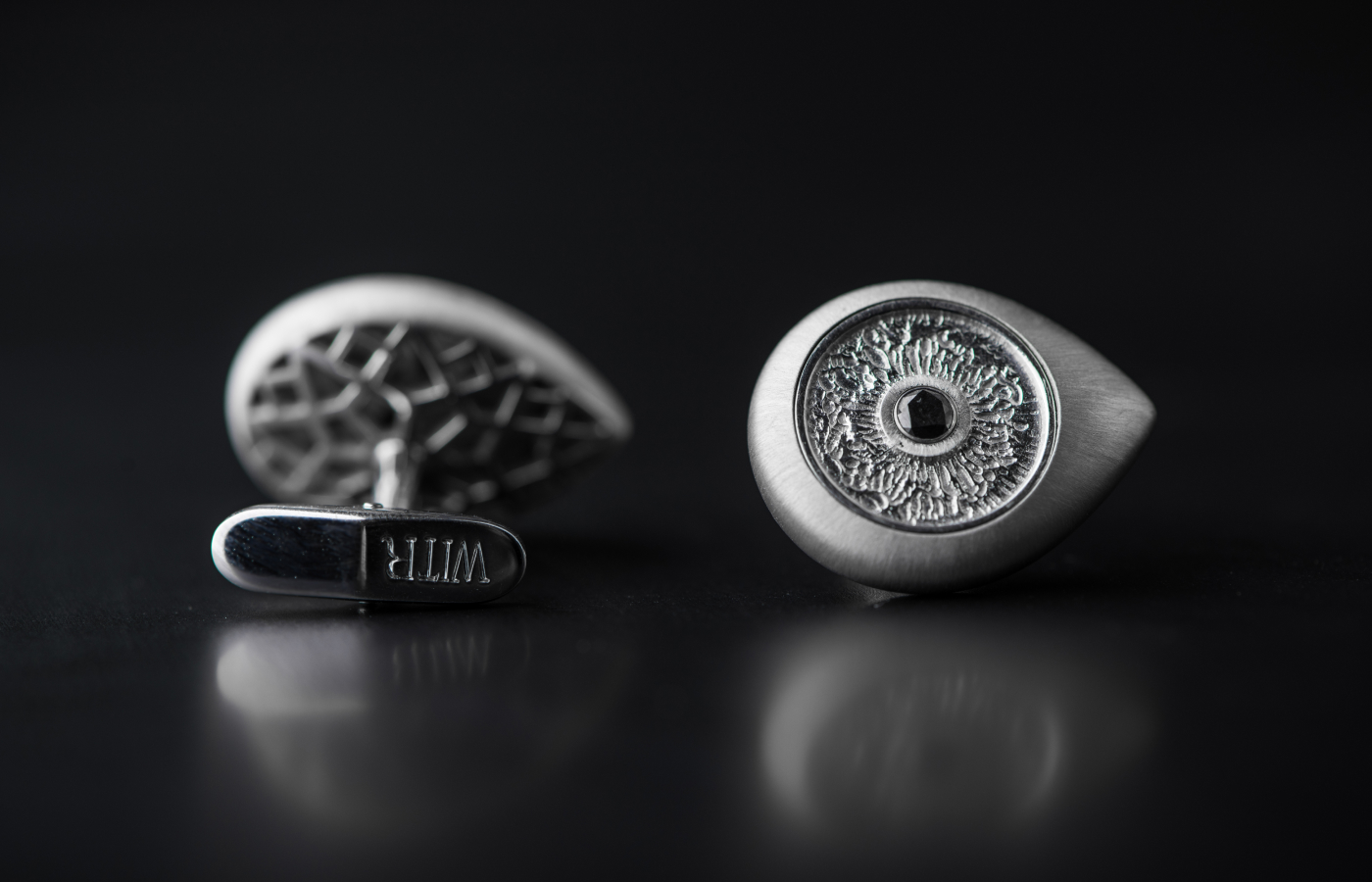  Unique iris print cufflinks by Qatar-based brand WITR