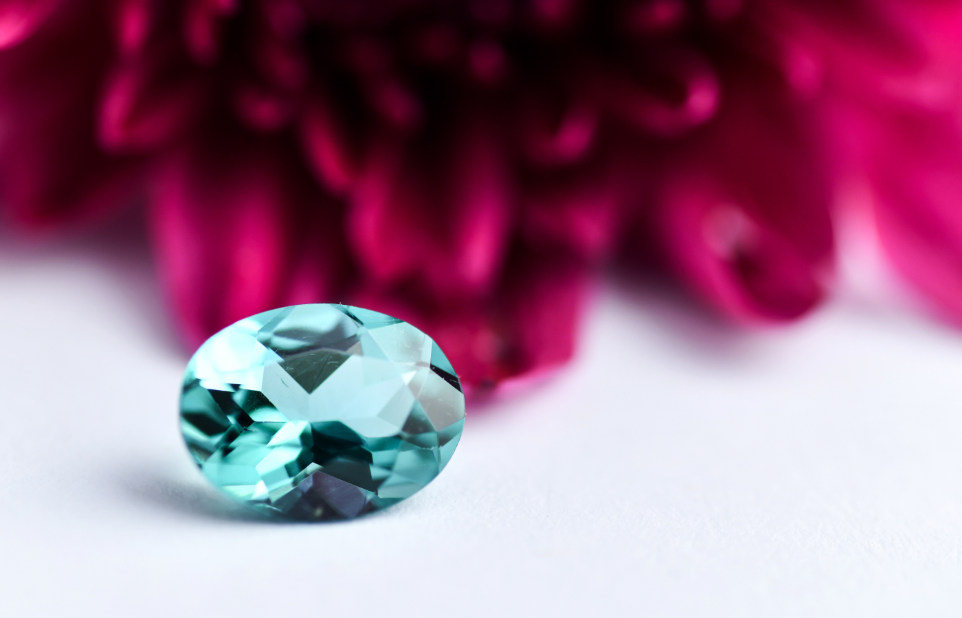 An oval-shaped 5 carat lagoon blue tourmaline by Minehaus 