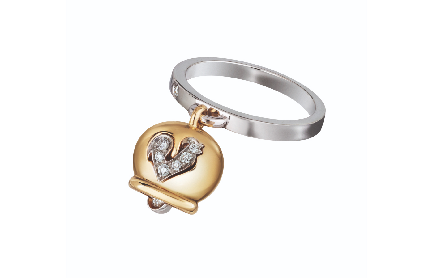  Chantecler Campanella ring in gold and diamond