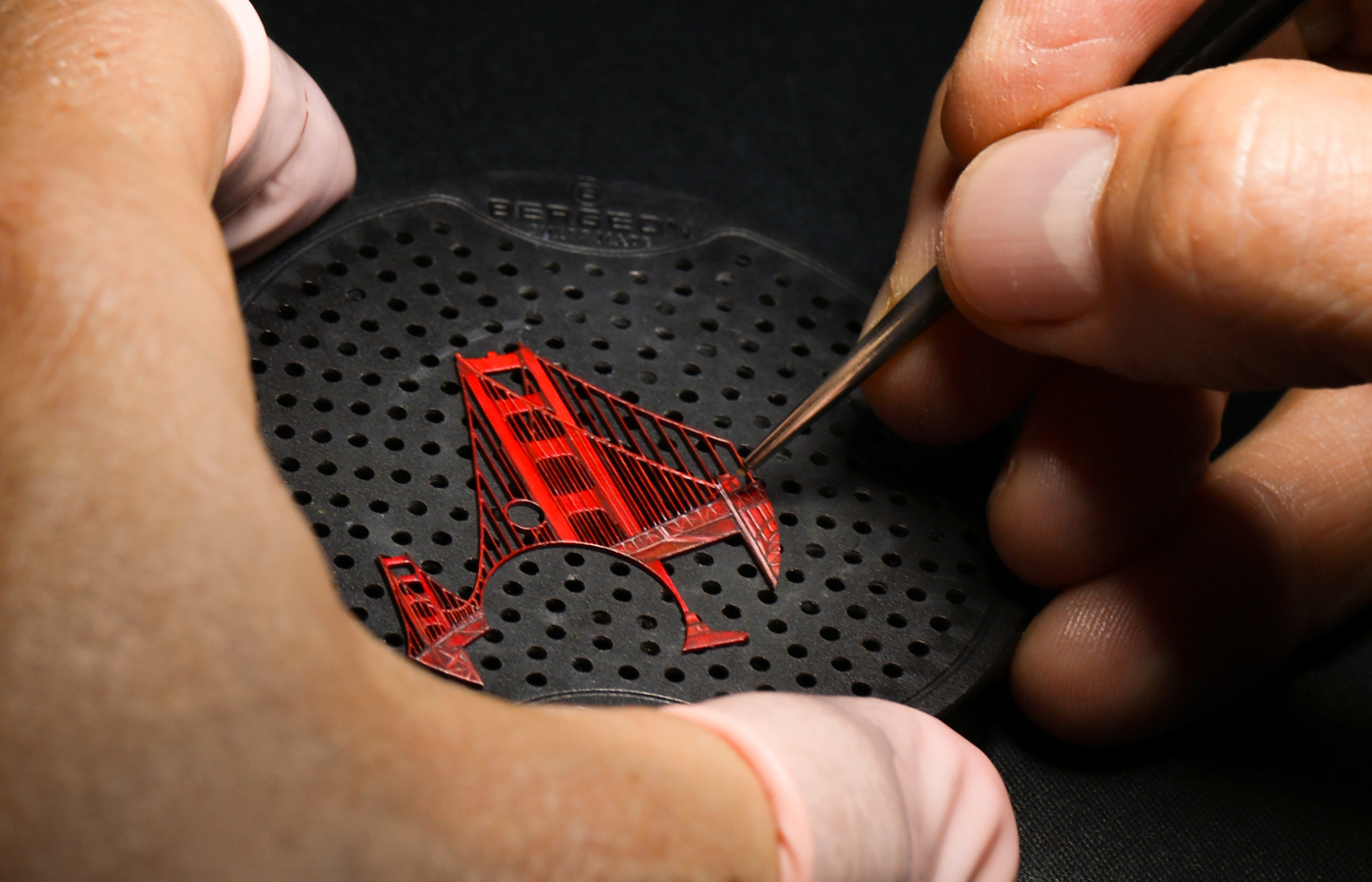  Making of the Louis Moinet Around the World San Fransisco watch dial