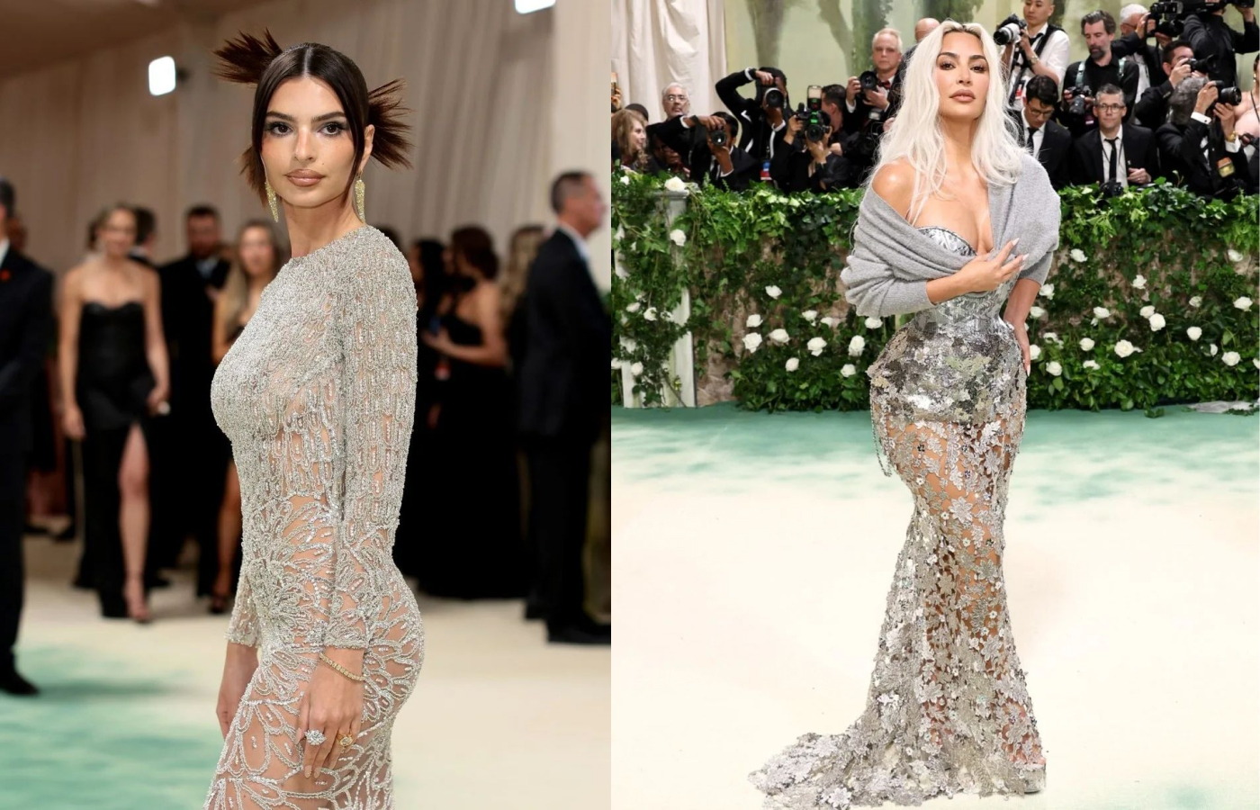  Sparkling looks at the Met Gala 2024 worn by Emily Ratajkowski and Kim Kardashian  