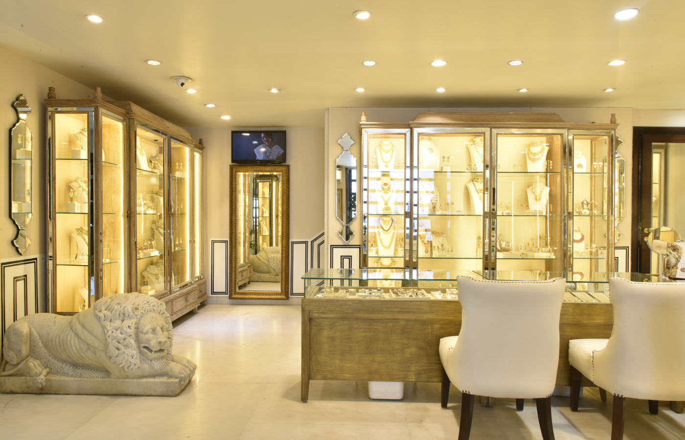 Inside the Amrapali boutique in Jaipur