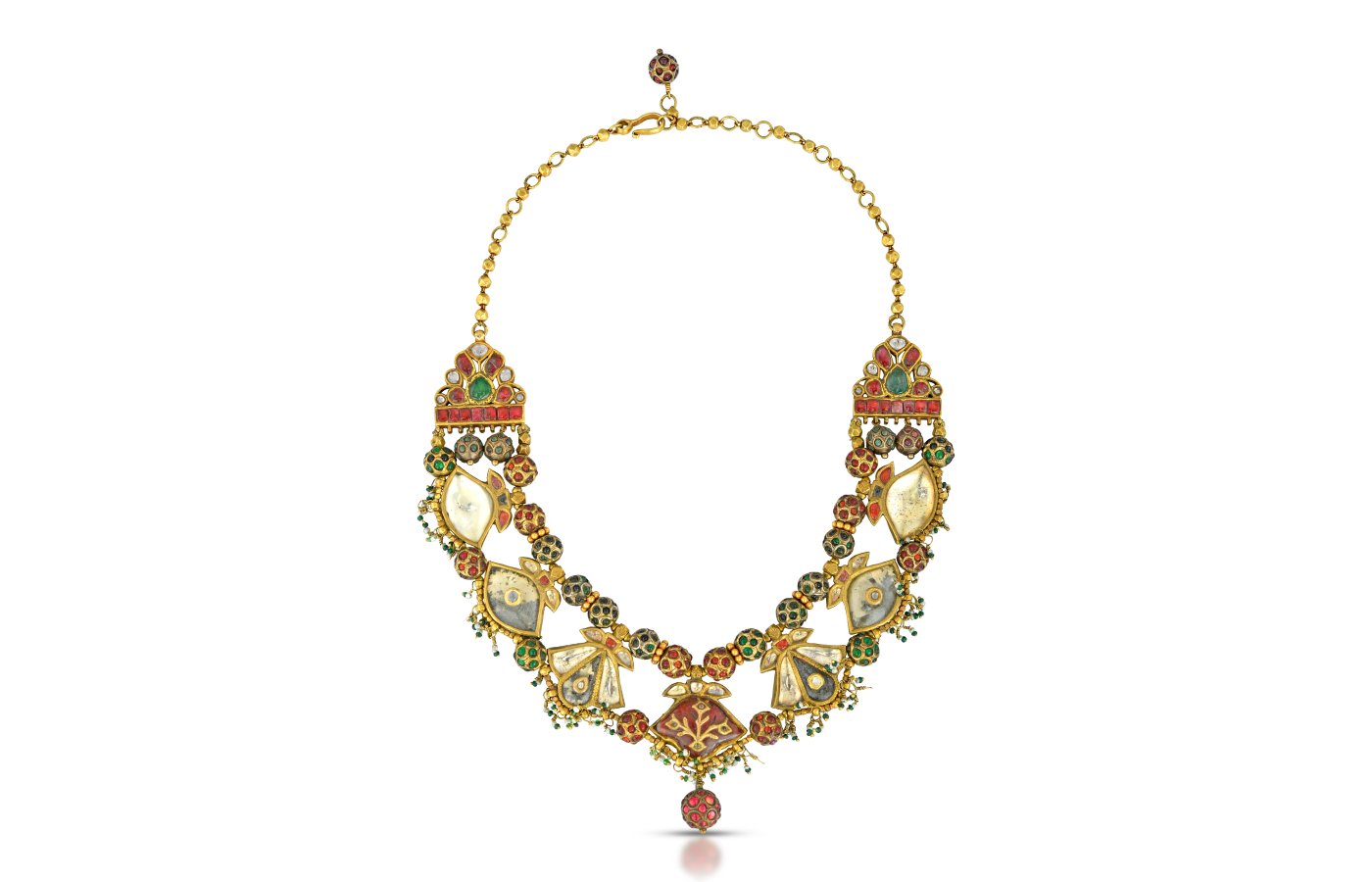 Amrapali restored Gold Old Jadau necklace which honours the timeless elegance of Jadau craftsmanship