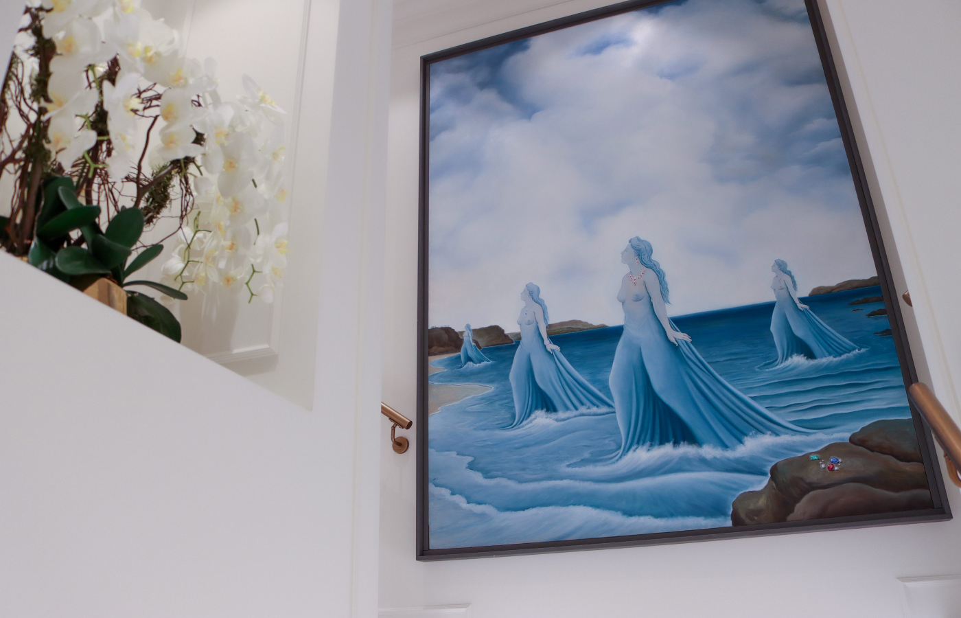 Le Sirene di Bayco, a comissioned painting by Paolo Collini