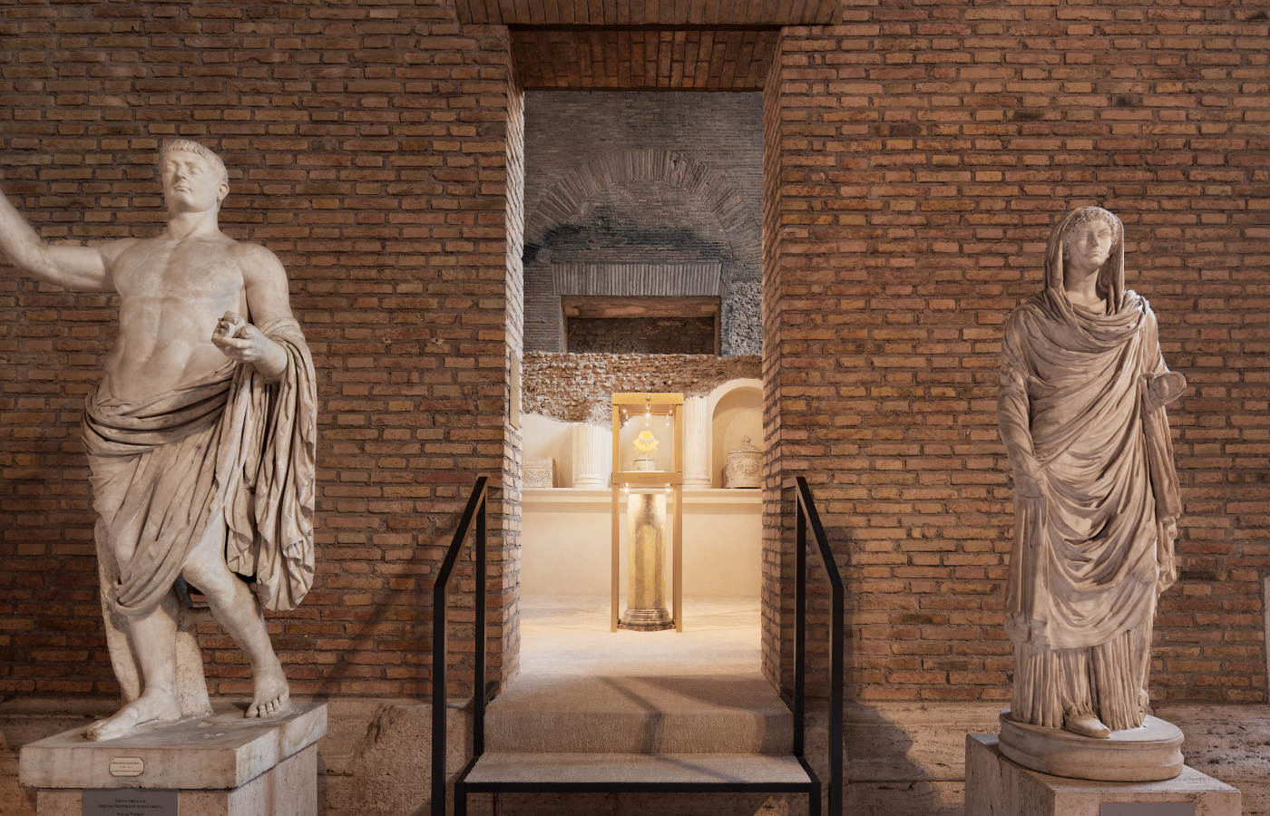 Inspiring surroundings for the launch of the Bulgari Aeterna High Jewellery collection at the Terme di Diocleziano in Rome. Photo credit Simone Fiorini