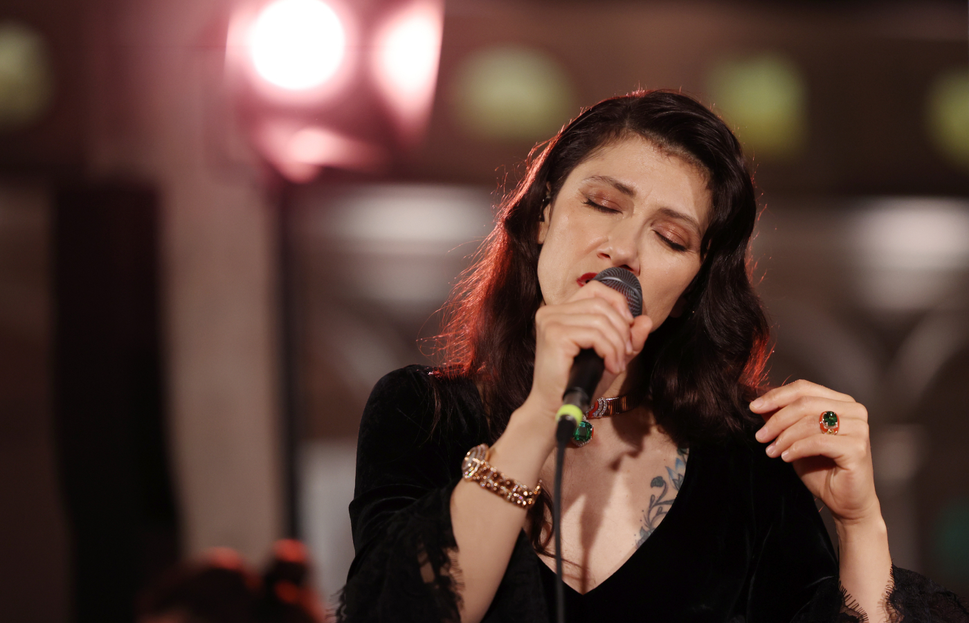  Performers took guests on a journey at the Terme di Diocleziano in Rome to celebrate the launch of the Bulgari Aeterna High Jewellery collection