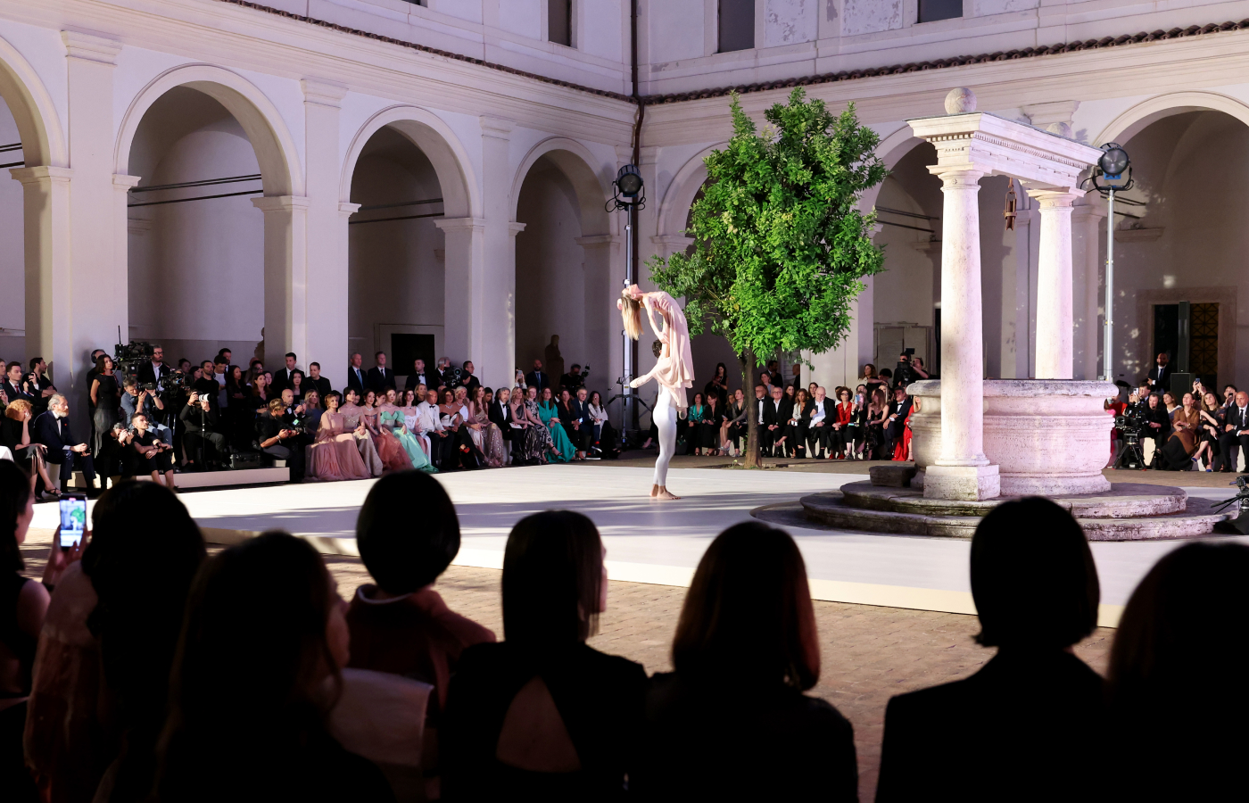  Guests assembled at the Terme di Diocleziano in Rome to celebrate the launch of the Bulgari Aeterna High Jewellery collection in style