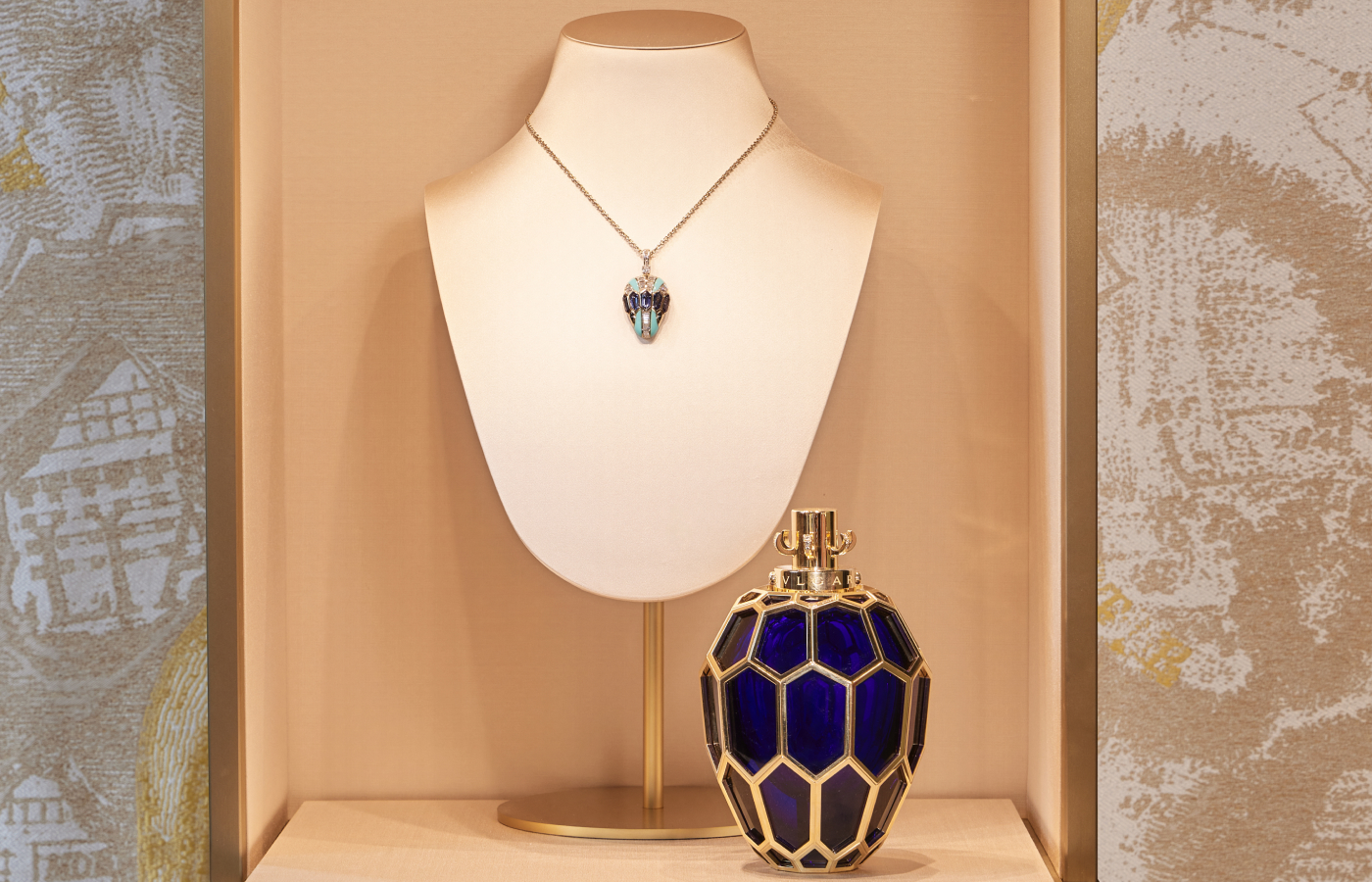  The Bulgari Aeterna collection contains jewelled perfume bottles, in addition to handbags and sunglasses.  Photo credit Simone Fiorini