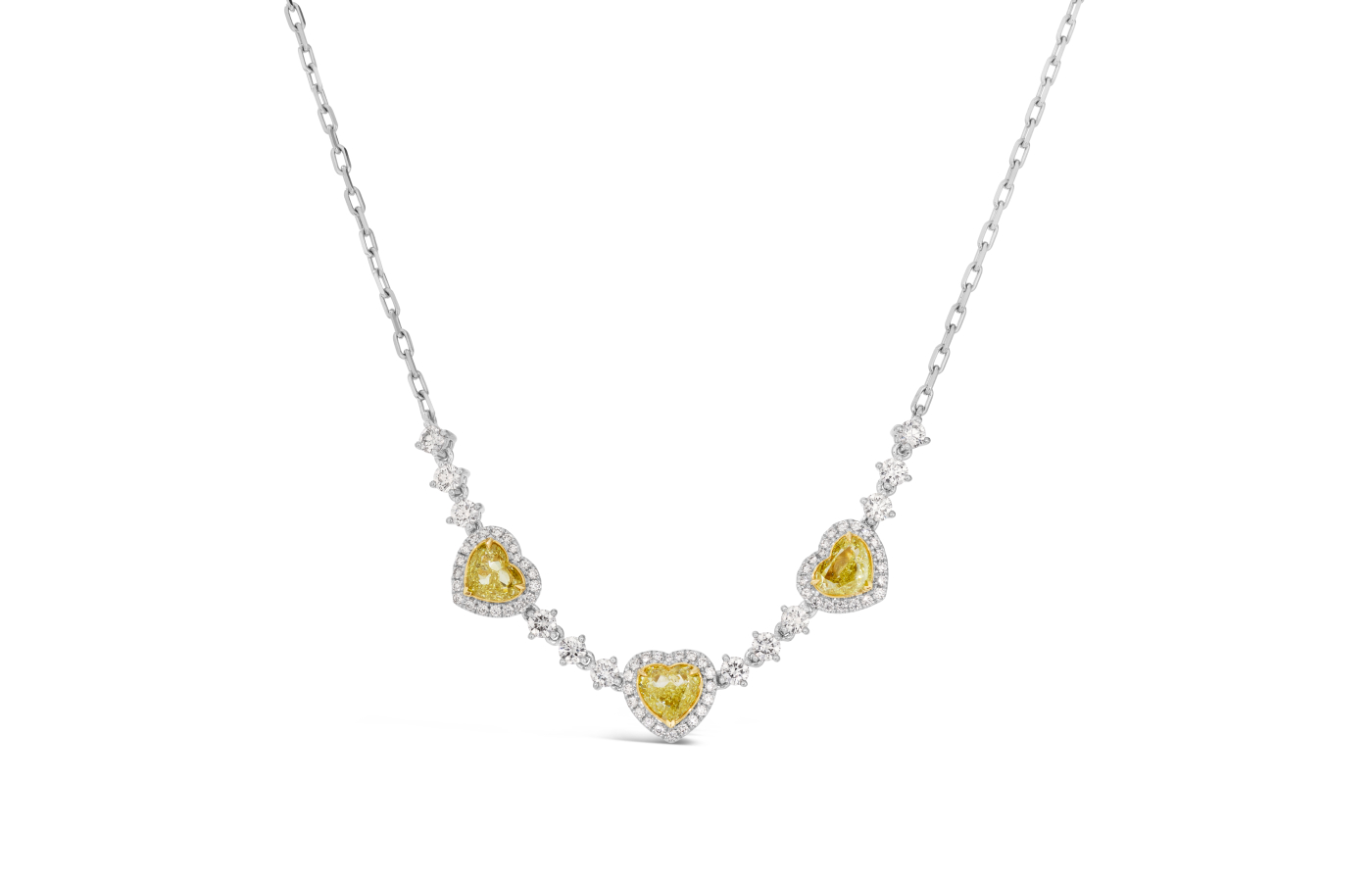  Le Vian Couture® necklace with 3.25 carats of fancy light yellow diamonds and 1.6 carats of Vanilla Diamonds® set in Platinum with 18K Honey Gold™