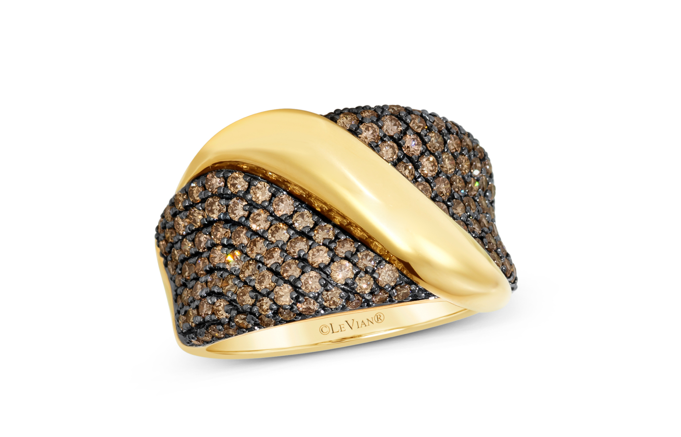  Le Vian Chocolatier® ring with 1.5 carats of Chocolate Diamonds® set in 14K Honey Gold™