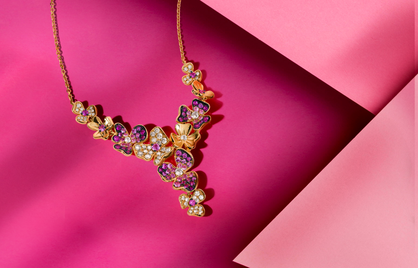  Le Vian Strawberry Ombrè® Floral necklace inspired by the theme of ‘Femininity and Inner Beauty’ 