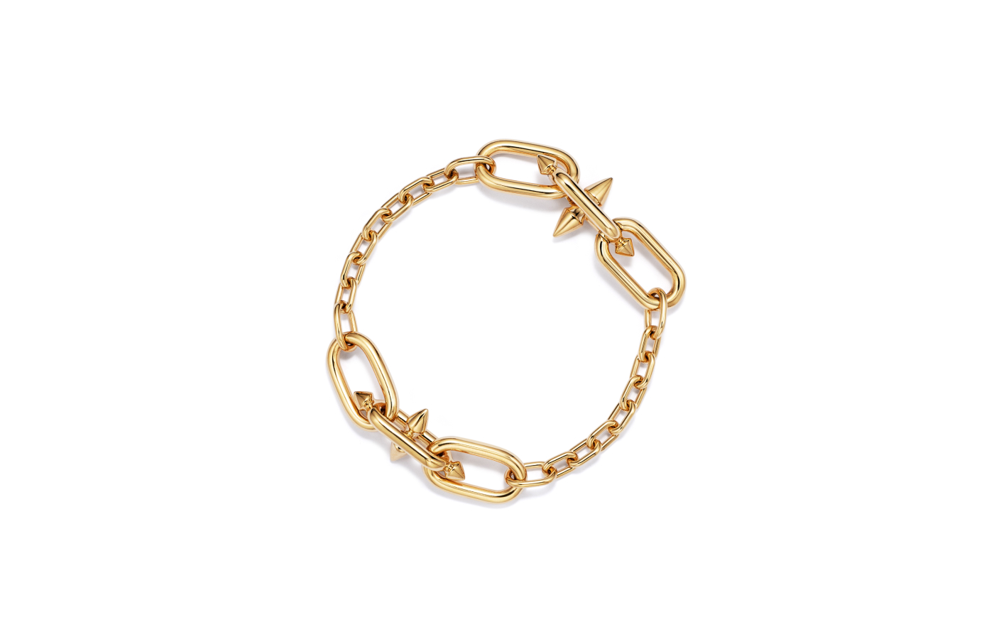  Tiffany Titan by Pharrell Williams Medium Link Station bracelet in gold