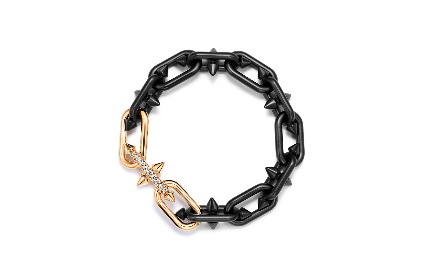 Tiffany Titan by Pharrell Williams bracelet in titanium, gold and diamond
