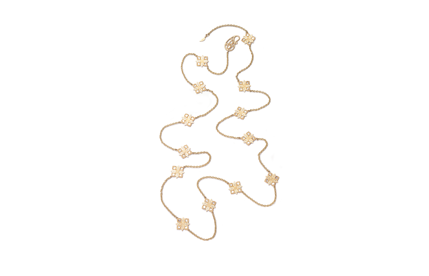  COOMI Trinetra necklace in 20k yellow gold with 2.71 carats of  diamonds 