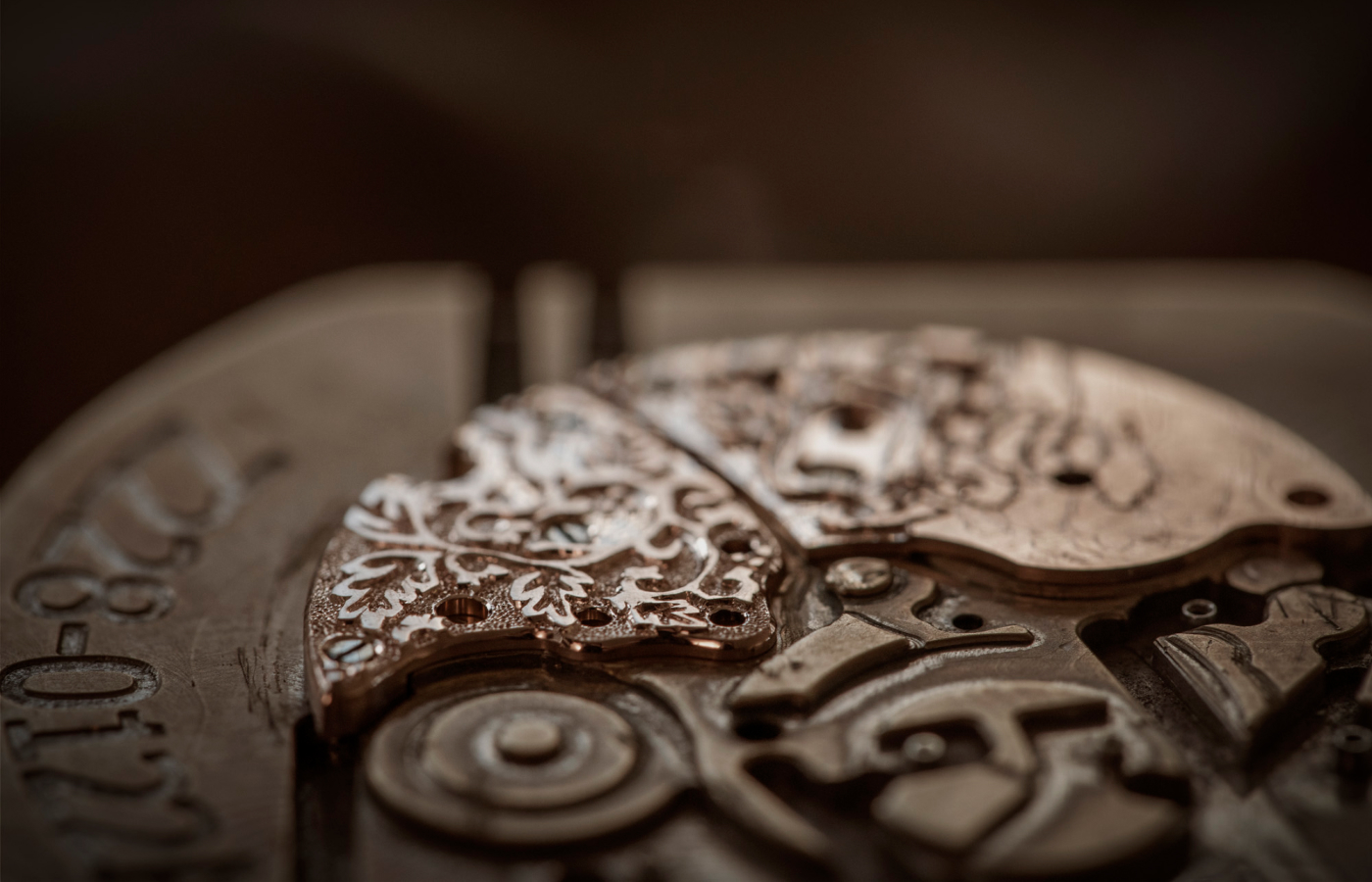  A Chopard artisan called Nathalie spent a year studying antique pocket watches with fleurisanne engraving and copying it