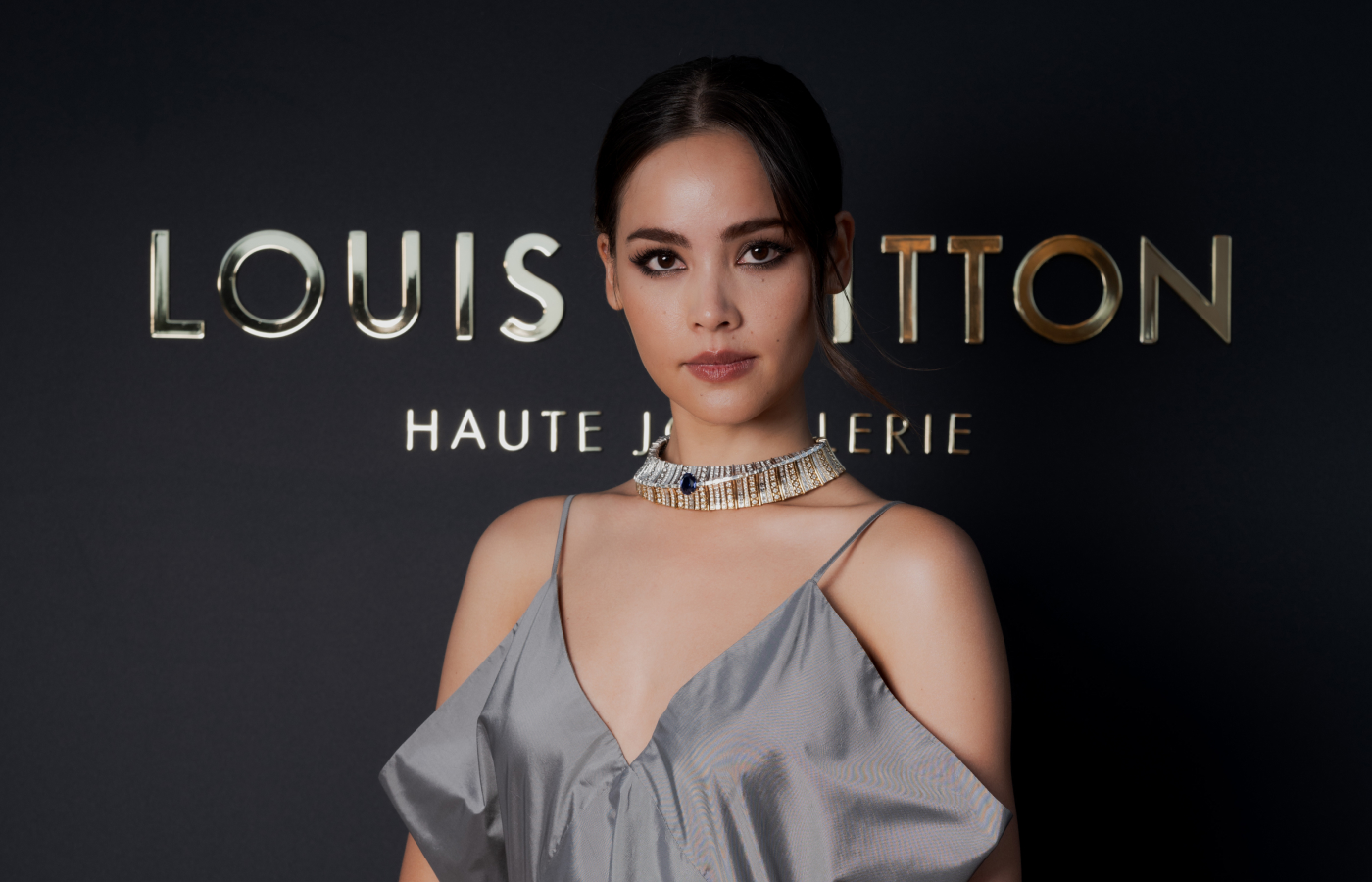  Urassaya Sperbund wearing a Louis Vuitton high jewellery necklace at the launch of the Awakened Hands, Awakened Minds collection in St. Tropez
