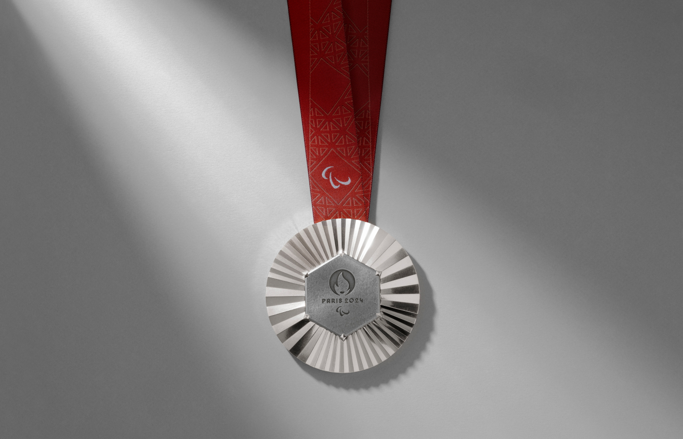  The silver Paralympic medal for Paris 2024
