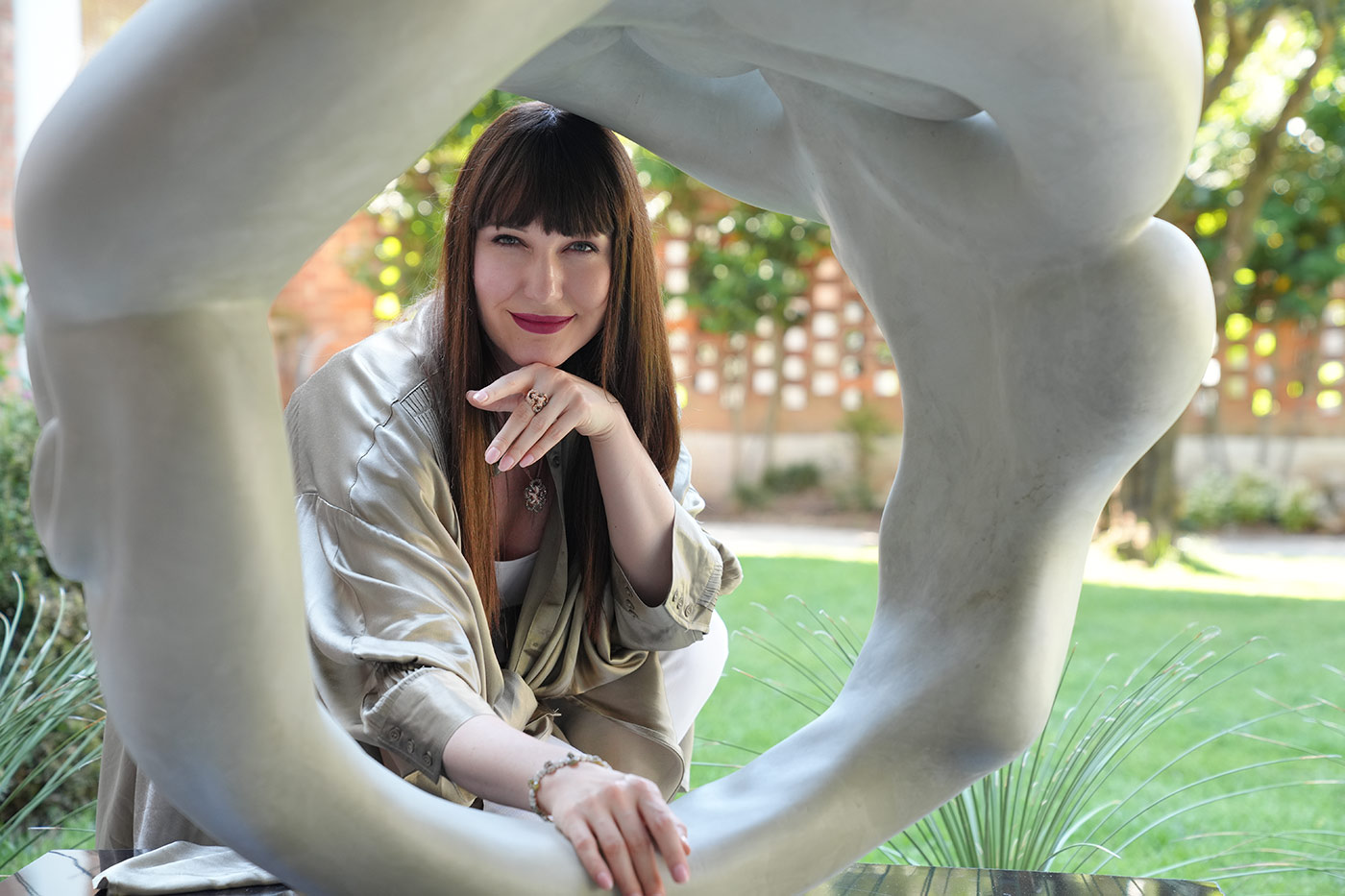  Katerina Perez at the Daverio1933 boutique in Bergamo, Italy, which has been the home of the brand since the early 1980s