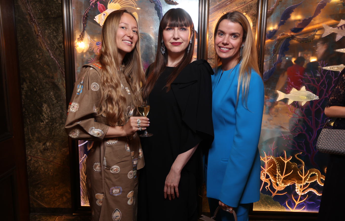  Katerina celebrates in London with fellow blogger Liza Urla of Gemologue (left) and jewellery designer Sabine Roemer