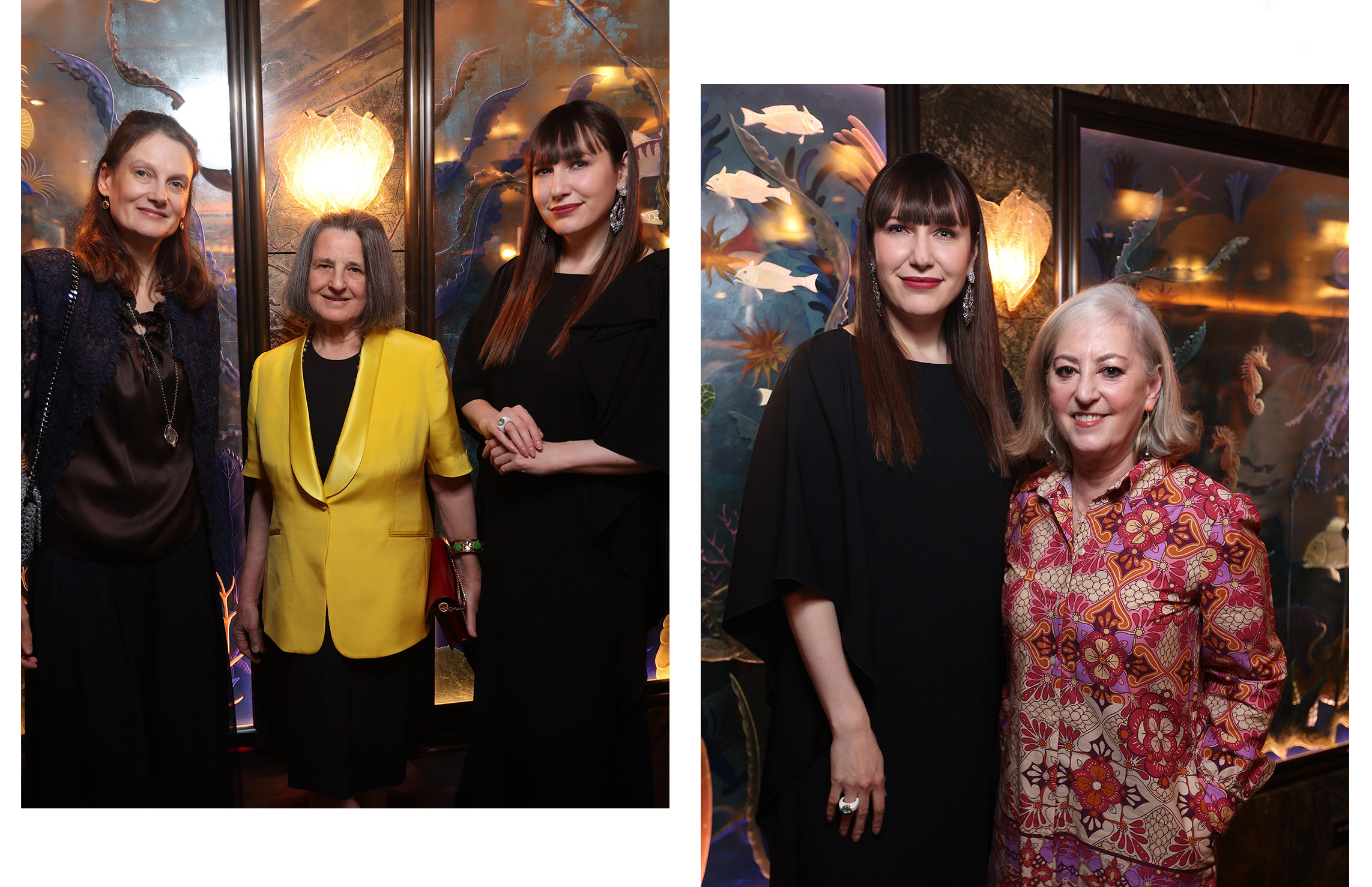  Katerina Perez with Violet Fraser and Tamara Moussaieff of Moussaieff Jewellers (left) and author Vivienne Becker