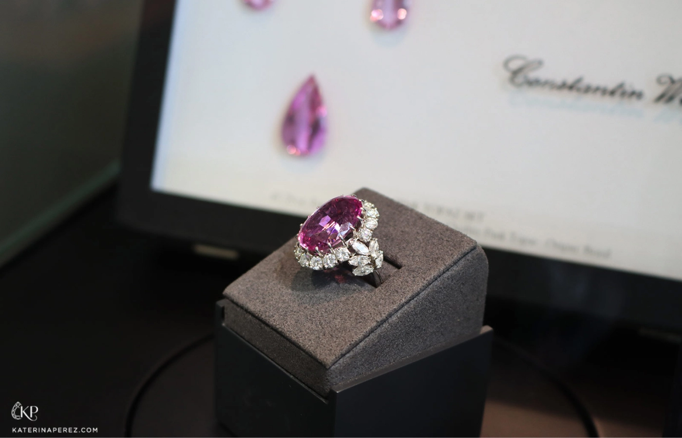  Examples of the large, investment-quality coloured gemstones offered by Constantin Wild for jewellery houses, brands and designers