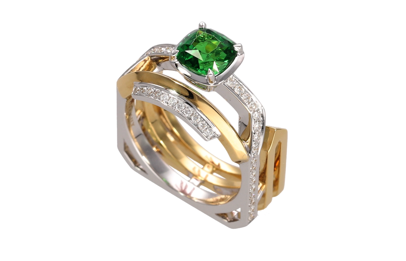  Cosmo tsavorite garnet and diamond ring by UltraLuxe 2024 participant Calla Lily Fine Jewellers 