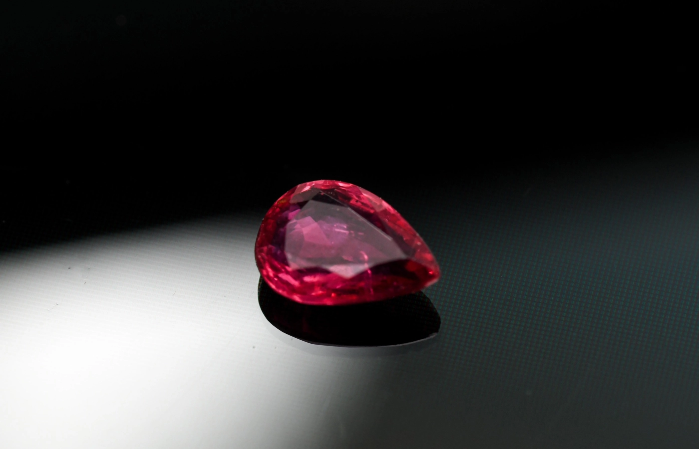  Unheated pear-shaped ruby of over 2 carats