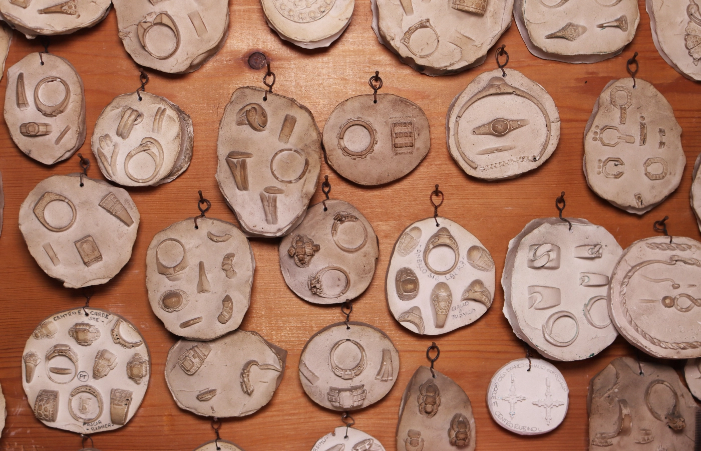  Old moulds from Fratelli Piccini now adorn the walls, evoking memories of the past