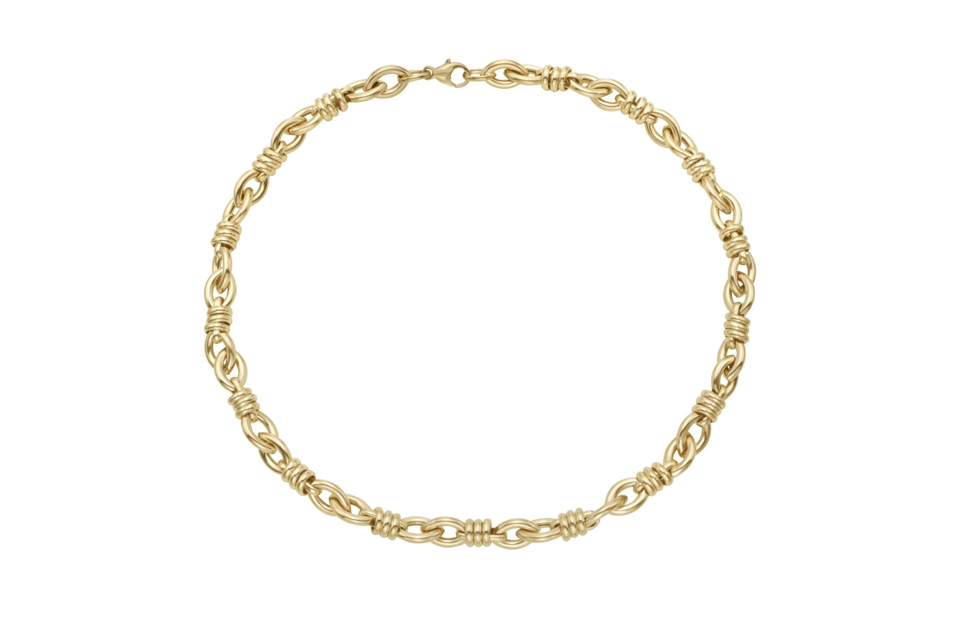  Lionheart Arianna Knot Link chain in 14k yellow gold 
