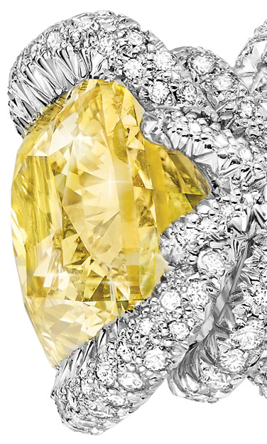 Chaumet шауме шаумет кольцо коллекция Liens желтый бриллиант